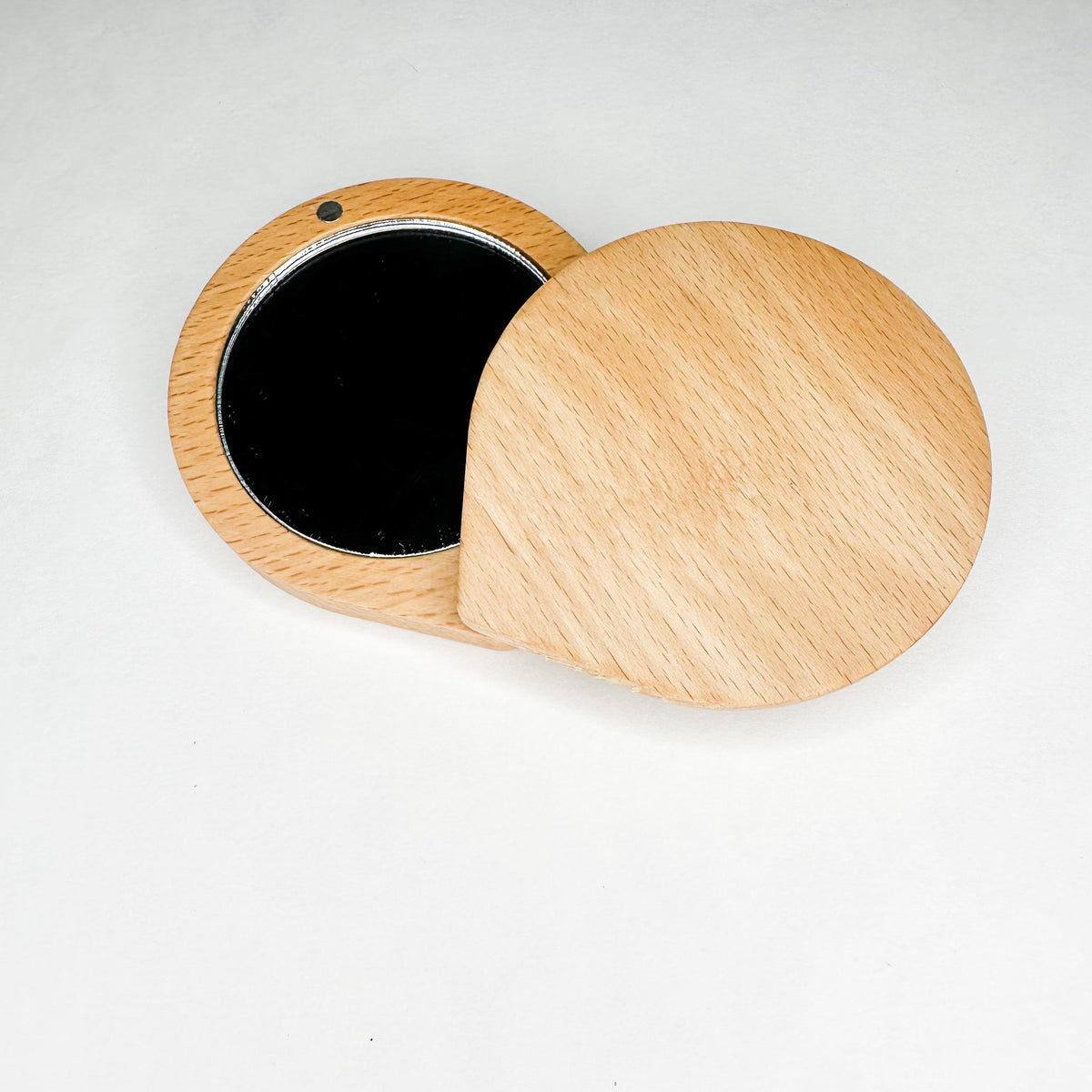 Specchietto da Trucco Portatile - Legno Naturale
