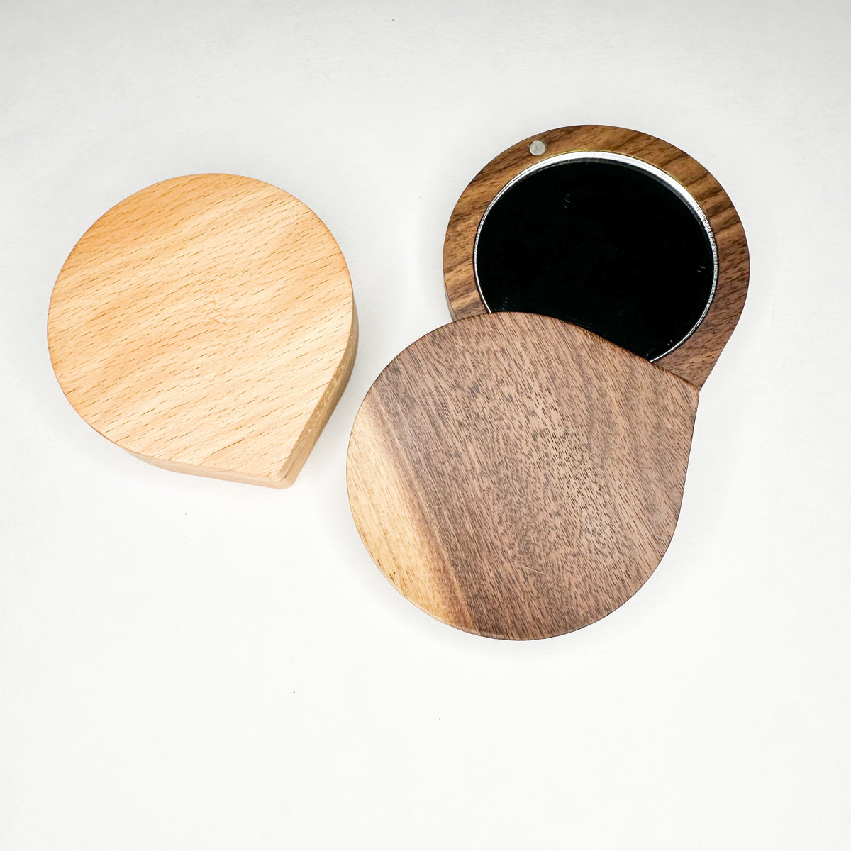 Specchietto da Trucco Portatile - Legno Naturale