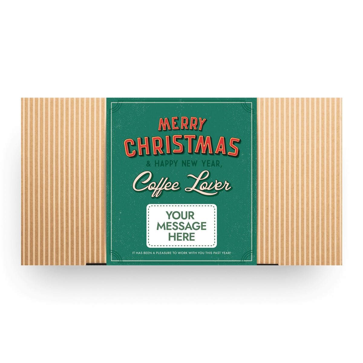 Merry Christmas Retro Coffee Gift Box Custom