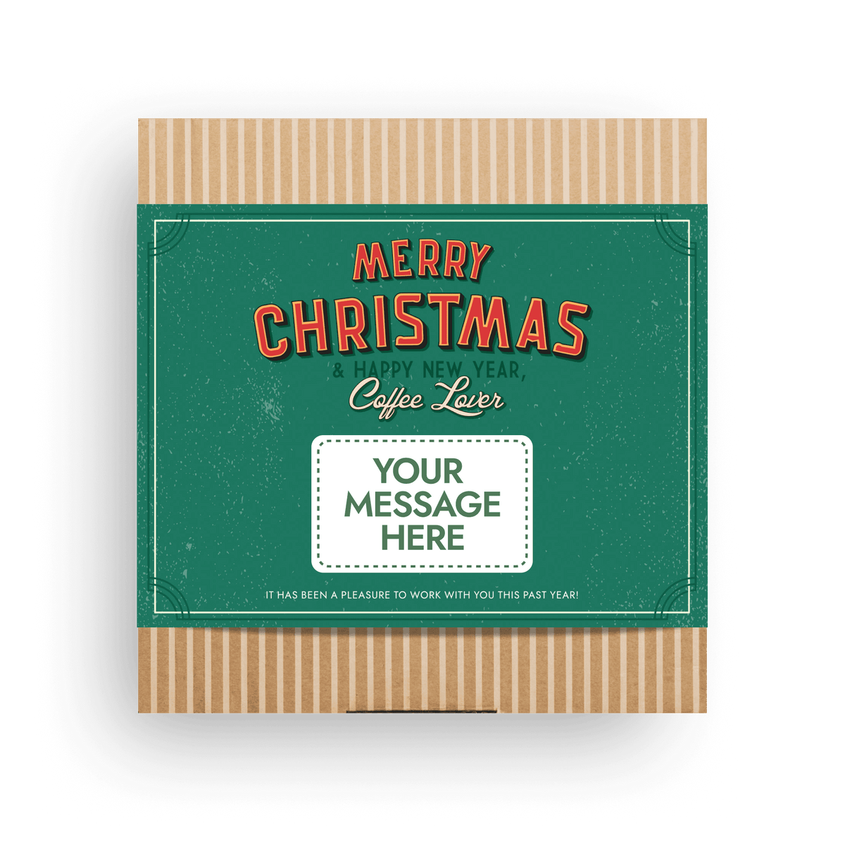 Merry Christmas Retro Coffee Gift Box Custom
