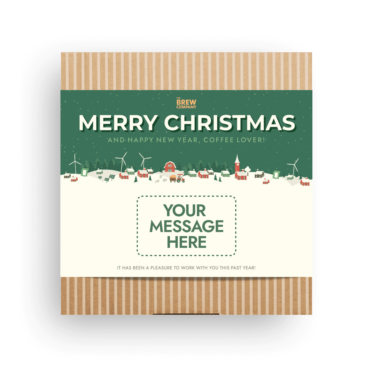 Merry Christmas Coffee Gift Box Custom