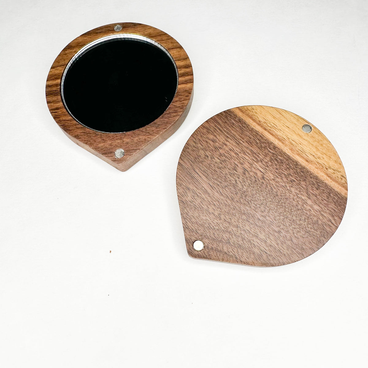 Specchietto da Trucco Portatile - Legno Naturale
