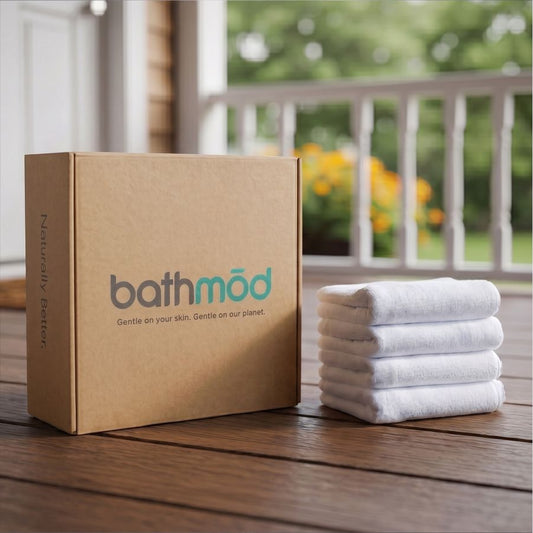 Tappetini da Bagno in Cotone Bio GOTS (Set da 4)