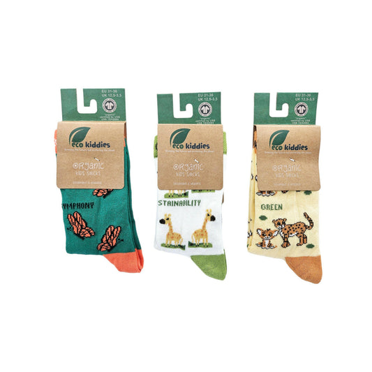 Set 3 Paia di Calze Bio per Bambini - Green Guardians
